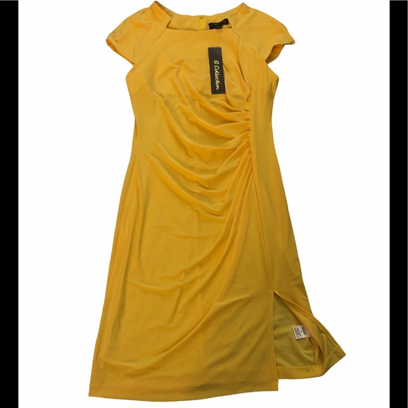 G collection yellow women’s dress Sz 10 NWT - Picture 10 of 10